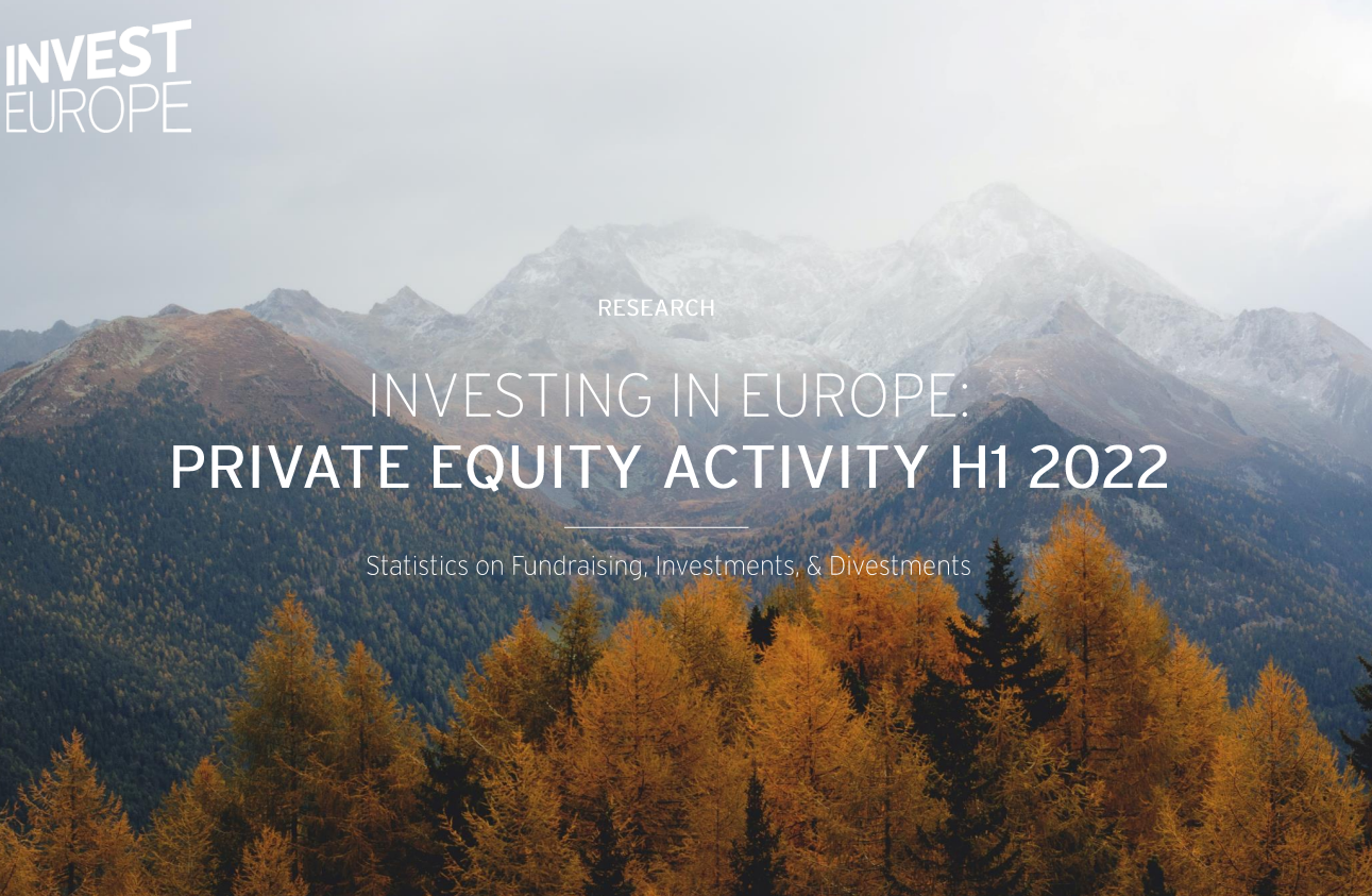 Invest Europe Private Equity H1 2022